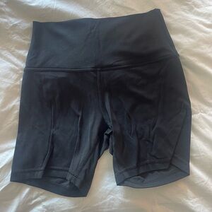 Lululemon Align Black High-Waisted Biker Shorts 6” inseam